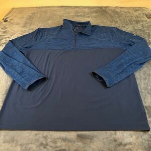 GapFit Pullover Activewear Top 1/4 Zip Long Sweatshirt‎ Athletic Navy Mens XXL